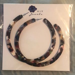 Acrylic multi-colored earrings